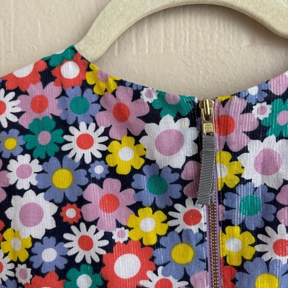 J. Crew Crewcuts Girls' Smocked-Waist Dress in Shimmer Floral - Picture 9 of 14